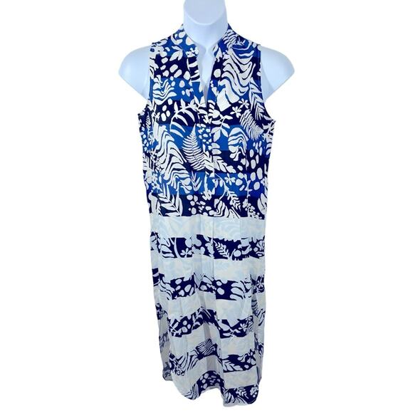 Mara Hoffman Anguilla Tropical Print Tencel Shirtdress Size Medium - Picture 4 of 16